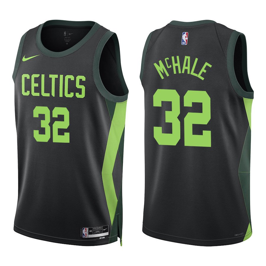 #32 Kevin McHale Black City Boston Celtics Stitched Jersey