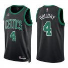 #4 Jrue Holiday Black Statement Boston Celtics Stitched Jersey