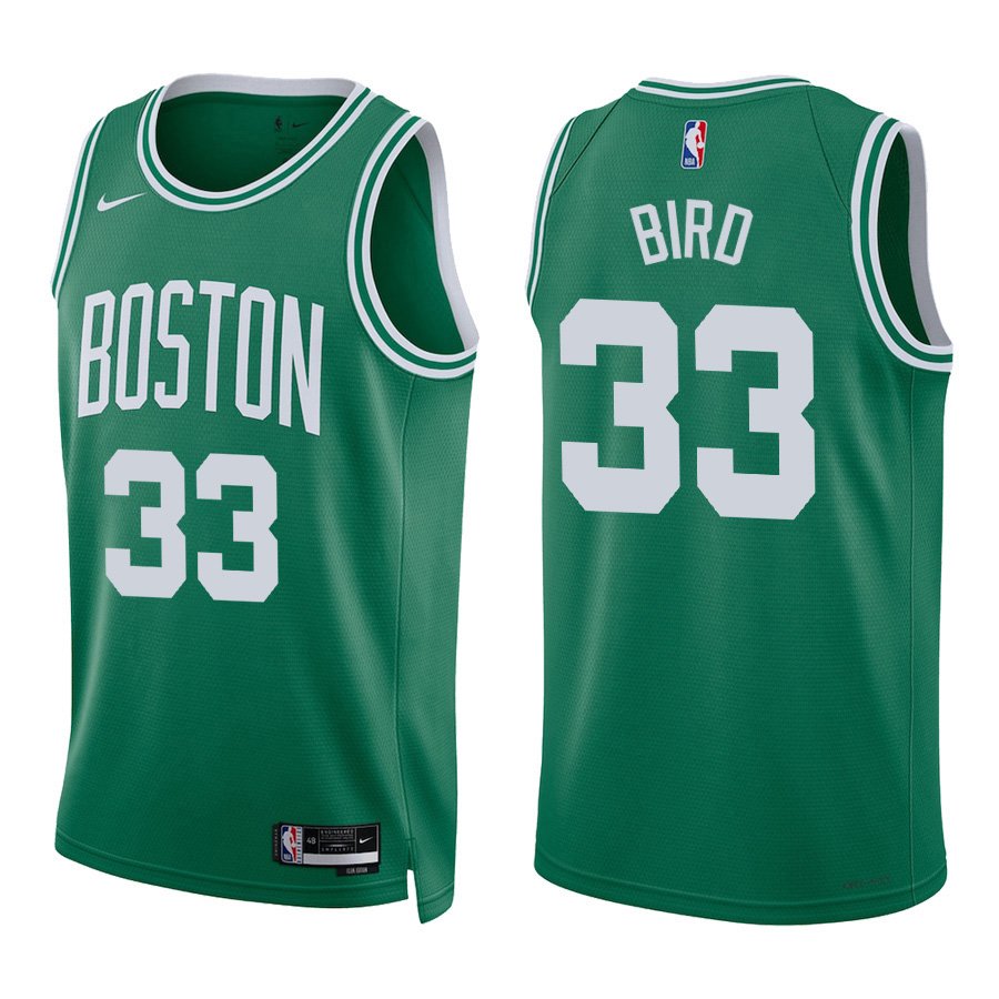 #33 Larry Bird Green Boston Celtics Stitched Jersey