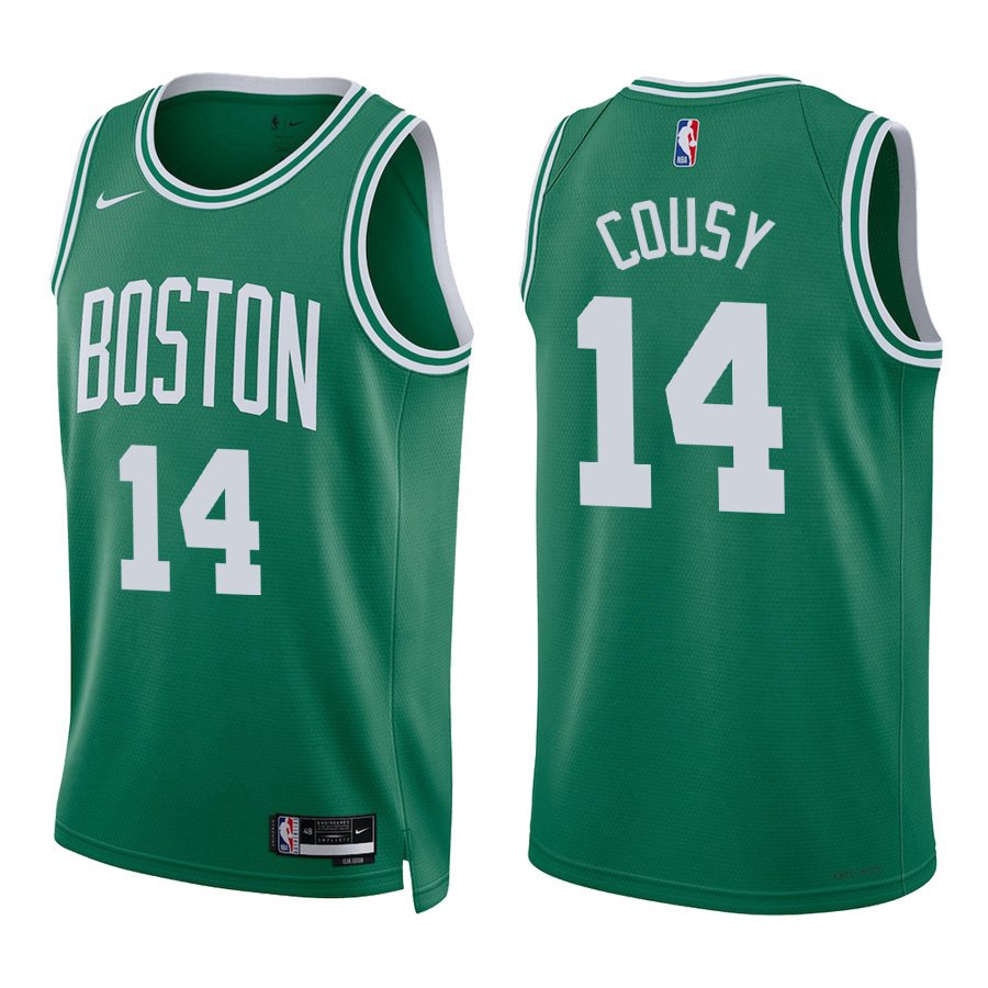 #14 Bob Cousy Green Boston Celtics Stitched Jersey