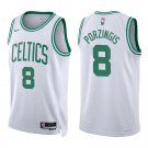 #8 Kristaps Porzingis White Boston Celtics Stitched Jersey