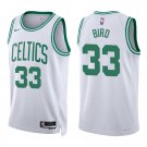 #33 Larry Bird White Boston Celtics Stitched Jersey