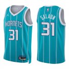 #31 Tidjane Salaun Teal Stripes Charlotte Hornets Stitched Jersey