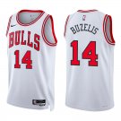 Chicago Bulls #14 Matas Buzelis White Stitched Jersey