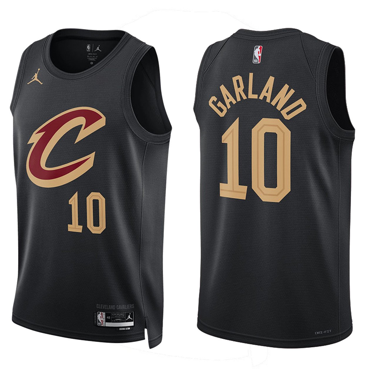 Cleveland Cavaliers #10 Darius Garland Black Stitched Jersey