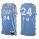 Cleveland Cavaliers #00 Jaylon Tyson Blue City Stitched Jersey