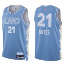 Cleveland Cavaliers #21 Emoni Bates Blue City Stitched Jersey