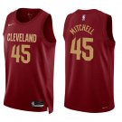 Cleveland Cavaliers #45 Donovan Mitchell Wine Stitched Jersey