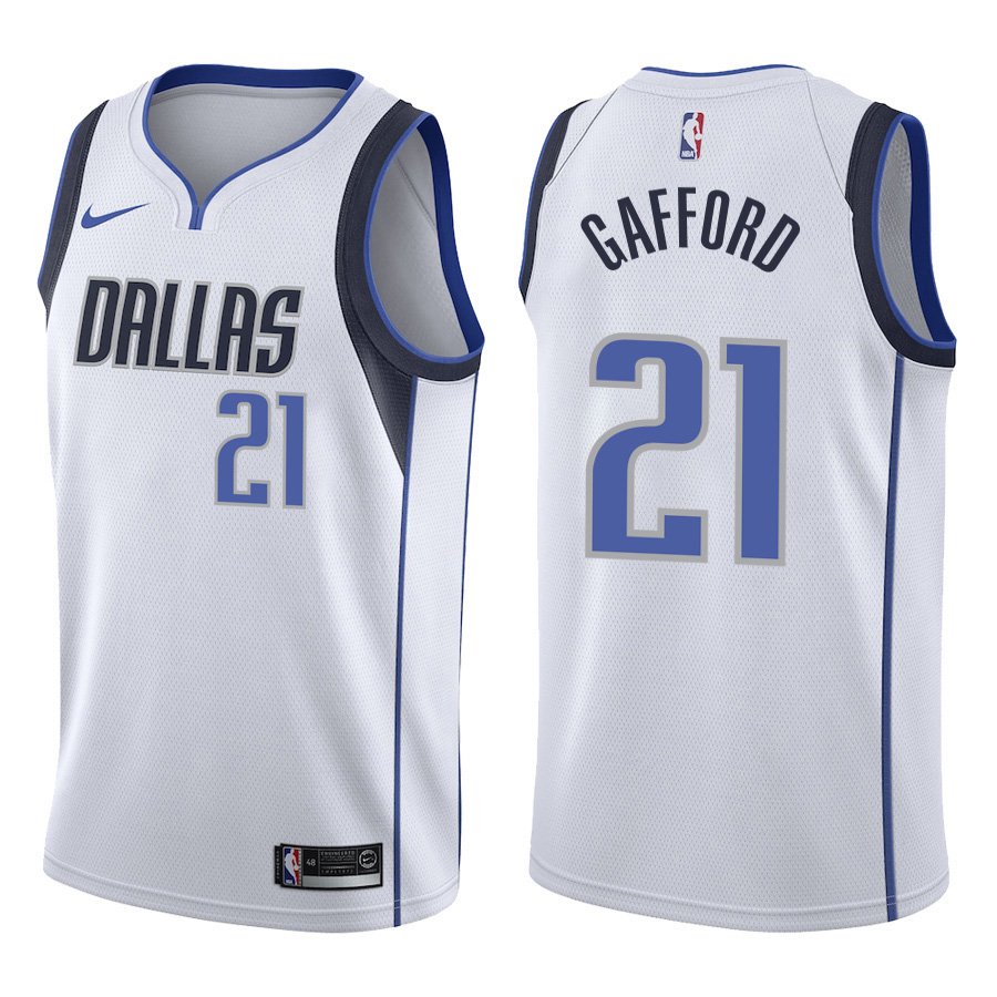 Dallas Mavericks #21 Daniel Gafford White Stitched Jersey