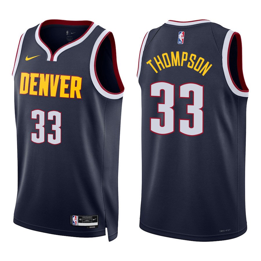 Denver Nuggets #33 David Thompson Navy Stitched Jersey