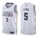 Denver Nuggets #5 Hunter Tyson White City Stitched Jersey