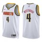 Denver Nuggets #4 Russell Westbrook White Stitched Jersey