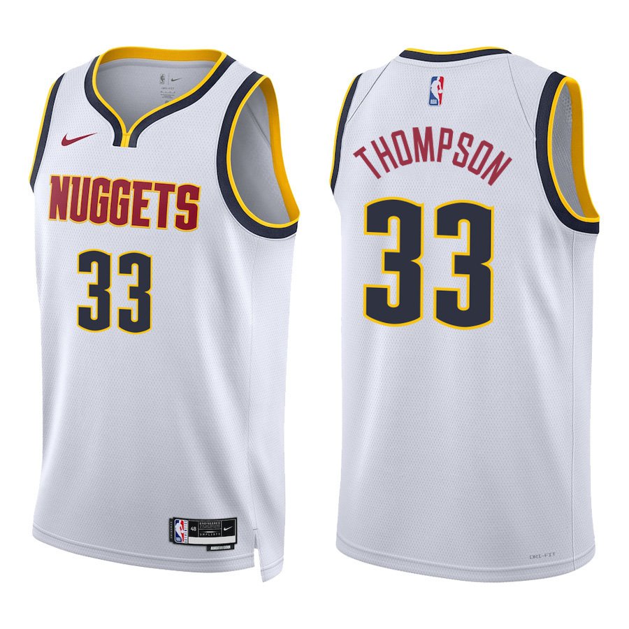 Denver Nuggets #33 David Thompson White Stitched Jersey