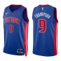 Detroit Pistons #9 Ausar Thompson Royal Blue Stitched Jersey