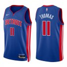 Detroit Pistons #11 Isiah Thomas Royal Blue Stitched Jersey