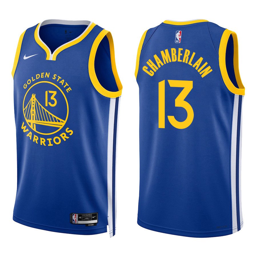 Golden State Warriors #13 Wilt Chamberlain Royal Blue Stitched Jersey