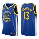 Golden State Warriors #13 Wilt Chamberlain Royal Blue Stitched Jersey
