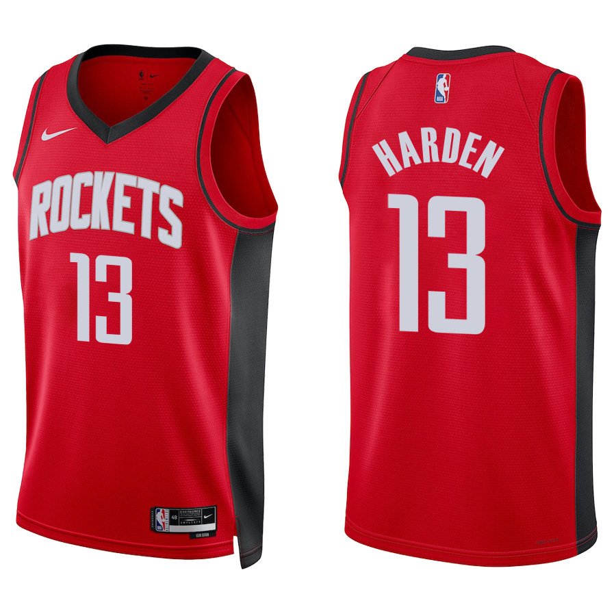 Houston Rockets #13 James Harden Red Stitched Jersey