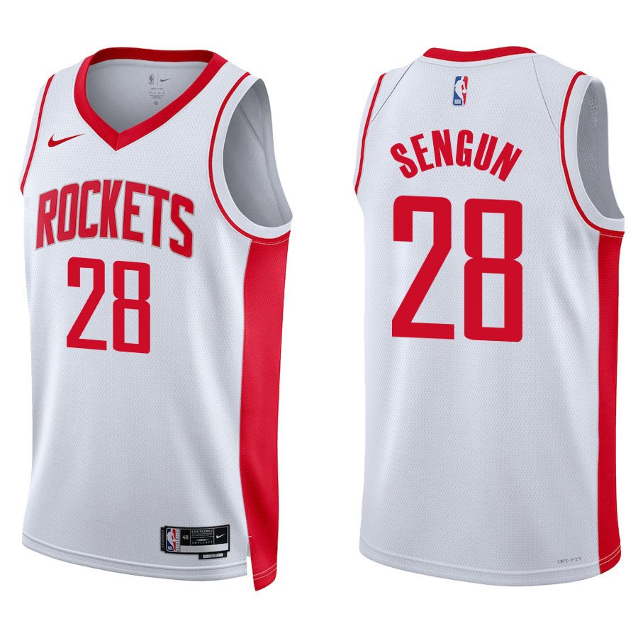 Houston Rockets #28 Alperen Sengun White Stitched Jersey