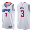 Los Angeles Clippers #3 Chris Paul White Stitched Jersey