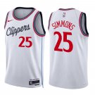 Los Angeles Clippers #25 Ben Simmons 24-25 White Stitched Jersey