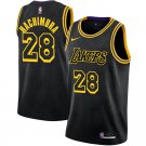 Los Angeles Lakers #28 Rui Hachimura Black Snake Stitched Jersey