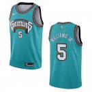Memphis Grizzlies #5 Vince Williams Jr. Teal Classic Stitched Jersey