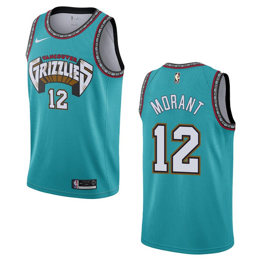 Memphis Grizzlies #12 Ja Morant Teal Classic Stitched Jersey