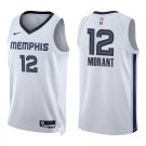 Memphis Grizzlies #12 Ja Morant White Stitched Jersey