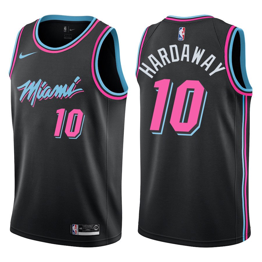 Miami Heat #10 Tim Hardaway Black City Stitched Jersey