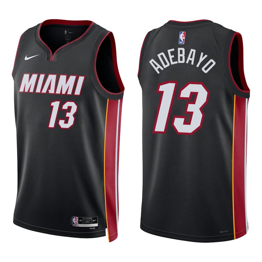 Miami Heat #13 Bam Adebayo Black Stitched Jersey