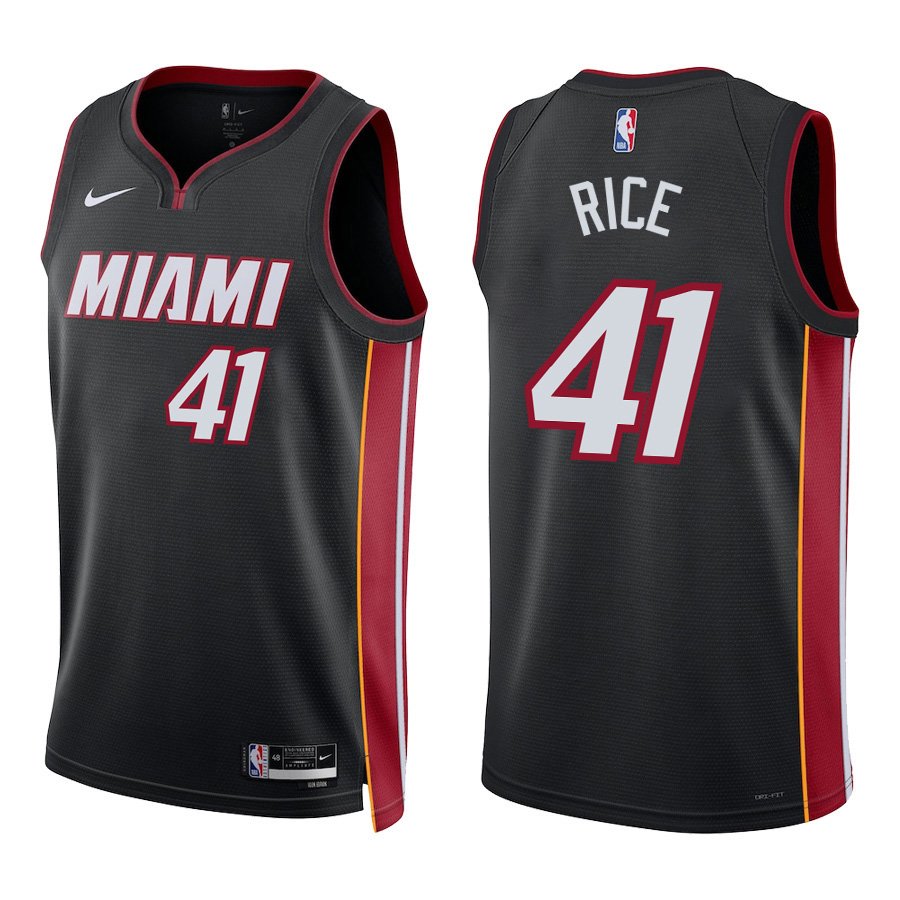 Miami Heat #41 Glen Rice Black Stitched Jersey