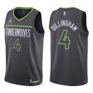 Minnesota Timberwolves #4 Rob Dillingham Black Statement Stitched Jersey