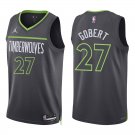 Minnesota Timberwolves #27 Rudy Gobert Black Statement Stitched Jersey