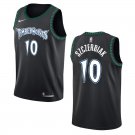 Minnesota Timberwolves #10 Wally Szczerbiak Black Throwback Stitched Jersey