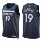 Minnesota Timberwolves #19 Sam Cassell Navy Stitched Jersey