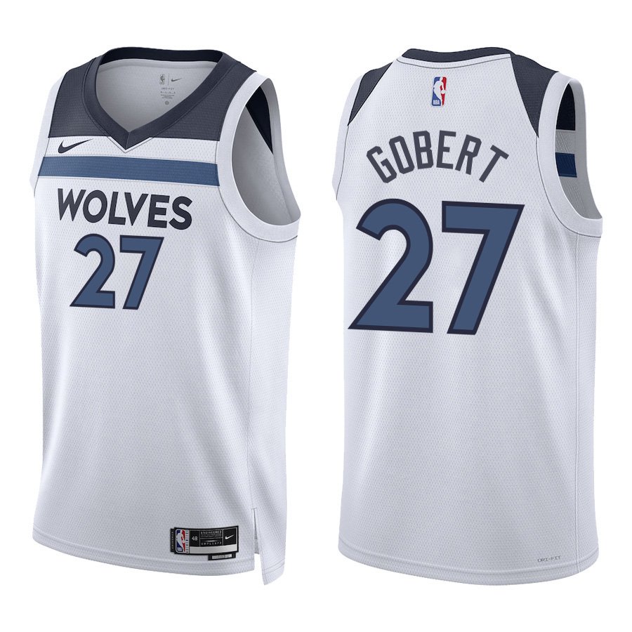 Minnesota Timberwolves #27 Rudy Gobert White Stitched Jersey