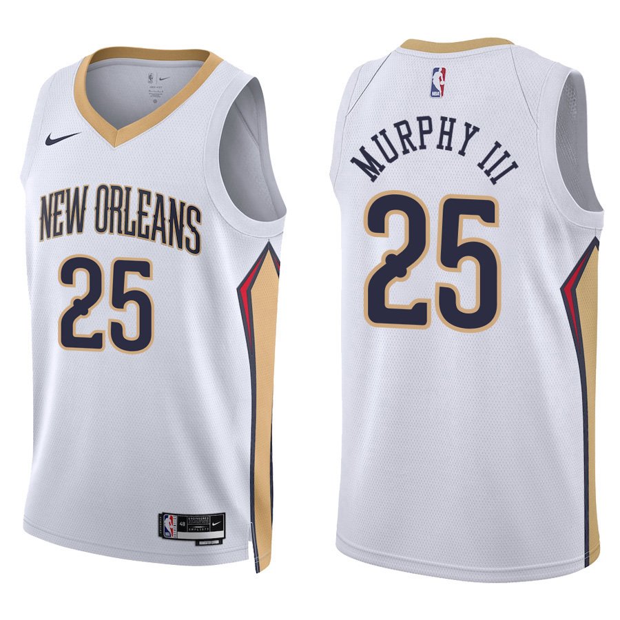 New Orleans Pelicans #25 Trey Murphy III White Stitched Jersey
