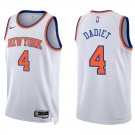 New York Knicks #4 Pacome Dadiet White Stitched Jersey
