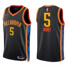 Oklahoma City Thunder #5 Luguentz Dort Navy City Stitched Jersey