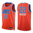 Oklahoma City Thunder #22 Cason Wallace Orange Stitched Jersey