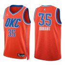 Oklahoma City Thunder #35 Kevin Durant Orange Stitched Jersey
