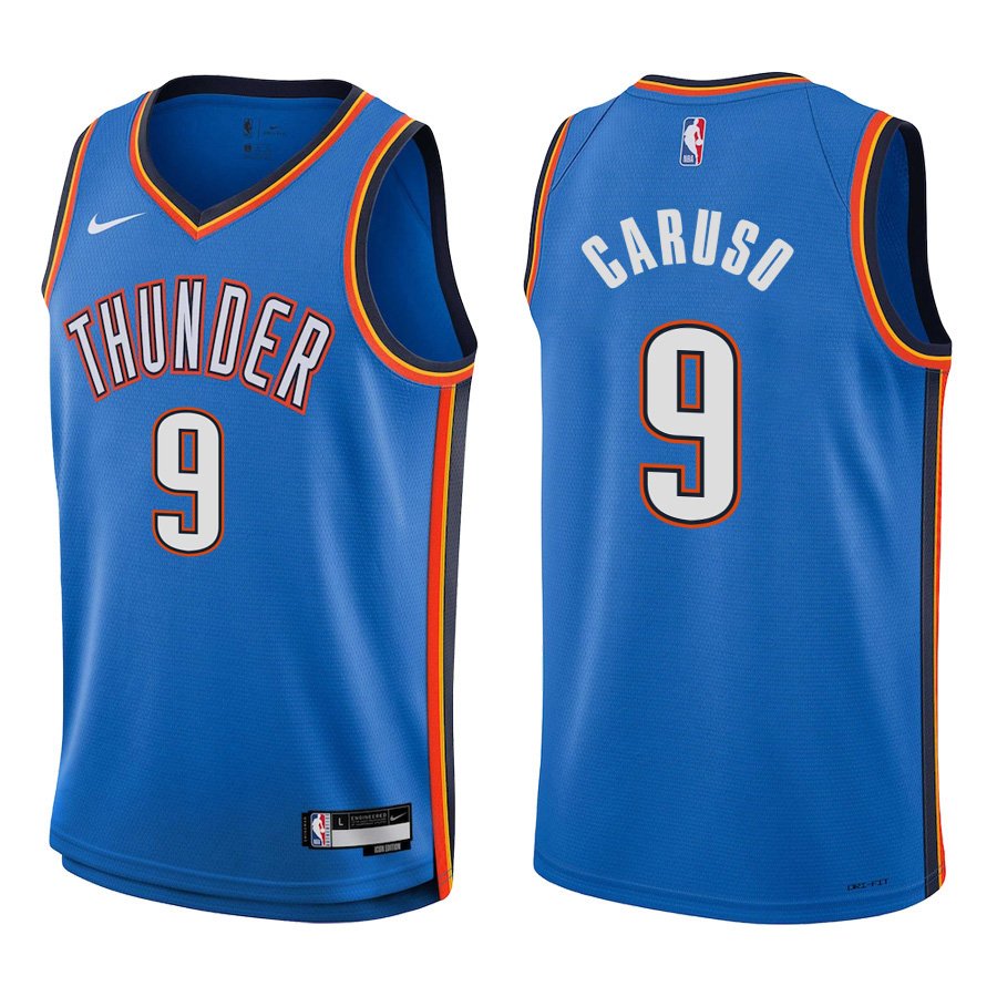 Oklahoma City Thunder #9 Alex Caruso Royal Blue Stitched Jersey