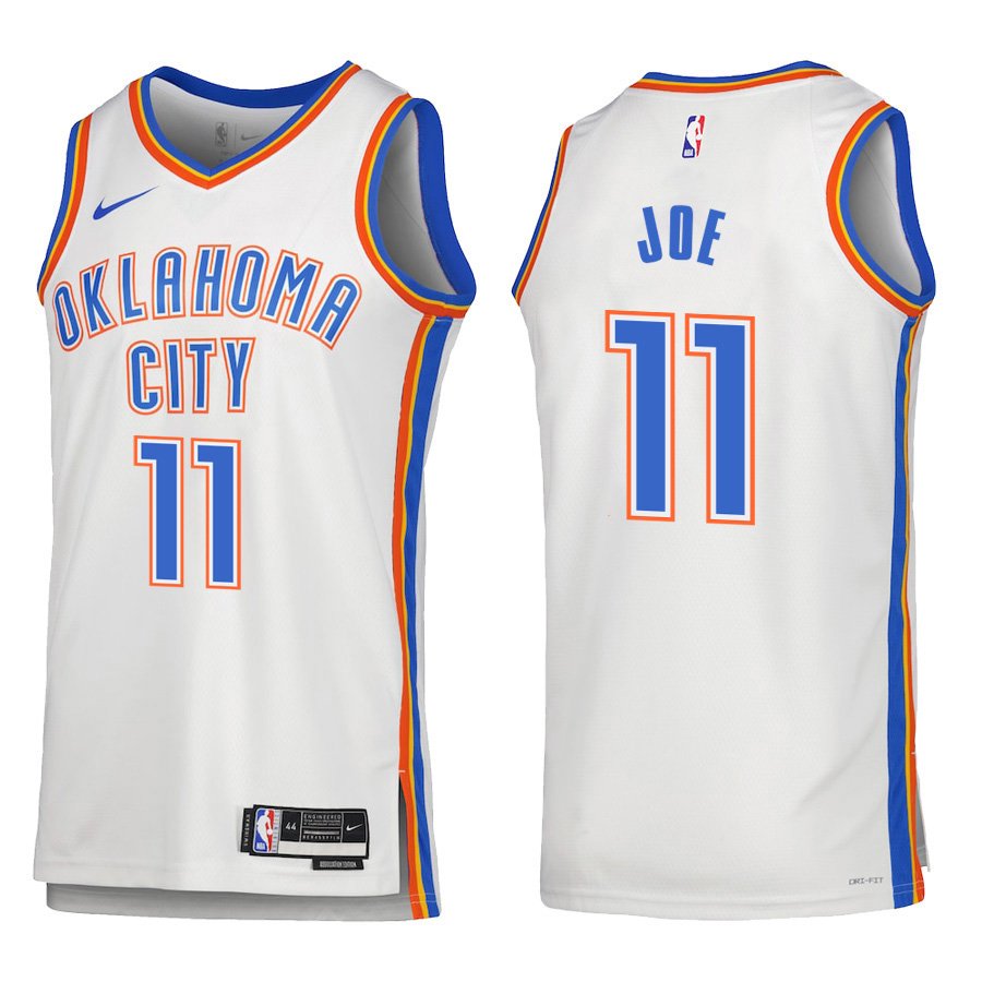 Oklahoma City Thunder #11 Isaiah Joe White Stitched Jersey
