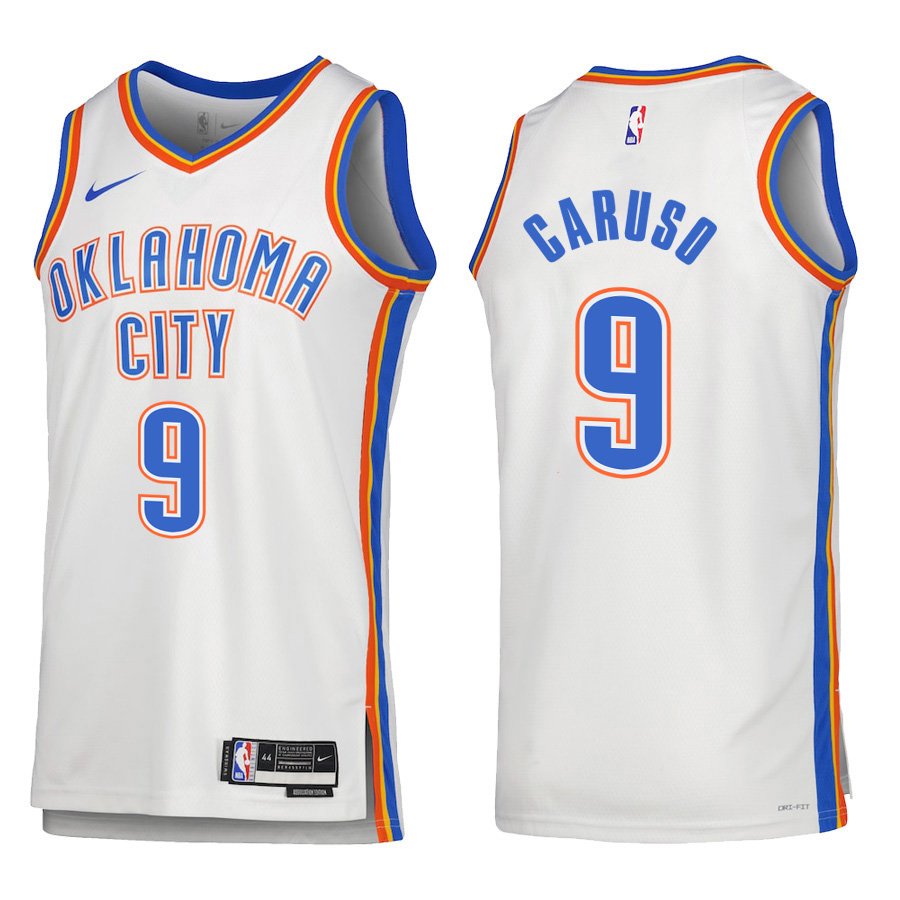 Oklahoma City Thunder #9 Alex Caruso White Stitched Jersey