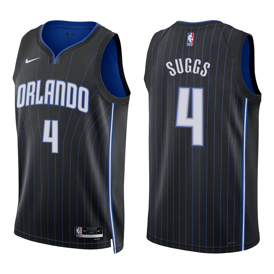 Orlando Magic #4 Jalen Suggs Black Stitched Jersey