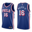 Philadelphia 76ers #16 Lonnie Walker IV Royal Blue Stitched Jersey