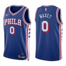 Philadelphia 76ers #0 Tyrese Maxey Royal Blue Stitched Jersey