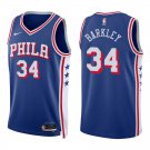 Philadelphia 76ers #34 Charles Barkley Royal Blue Stitched Jersey