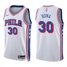 Philadelphia 76ers #30 Adem Bona White Stitched Jersey